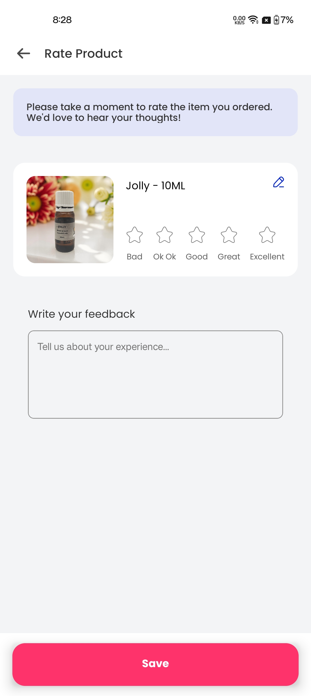 Add Rating screenshot