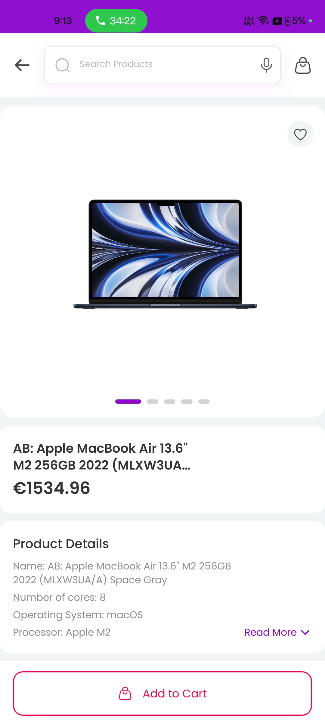 Product Gallery screenshot