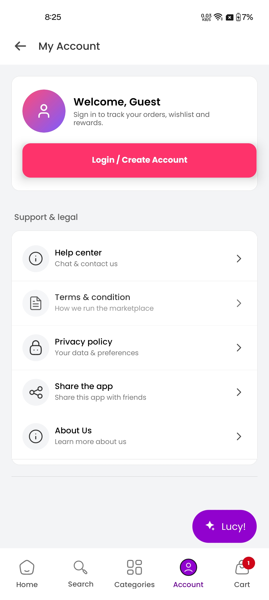 Profile screenshot