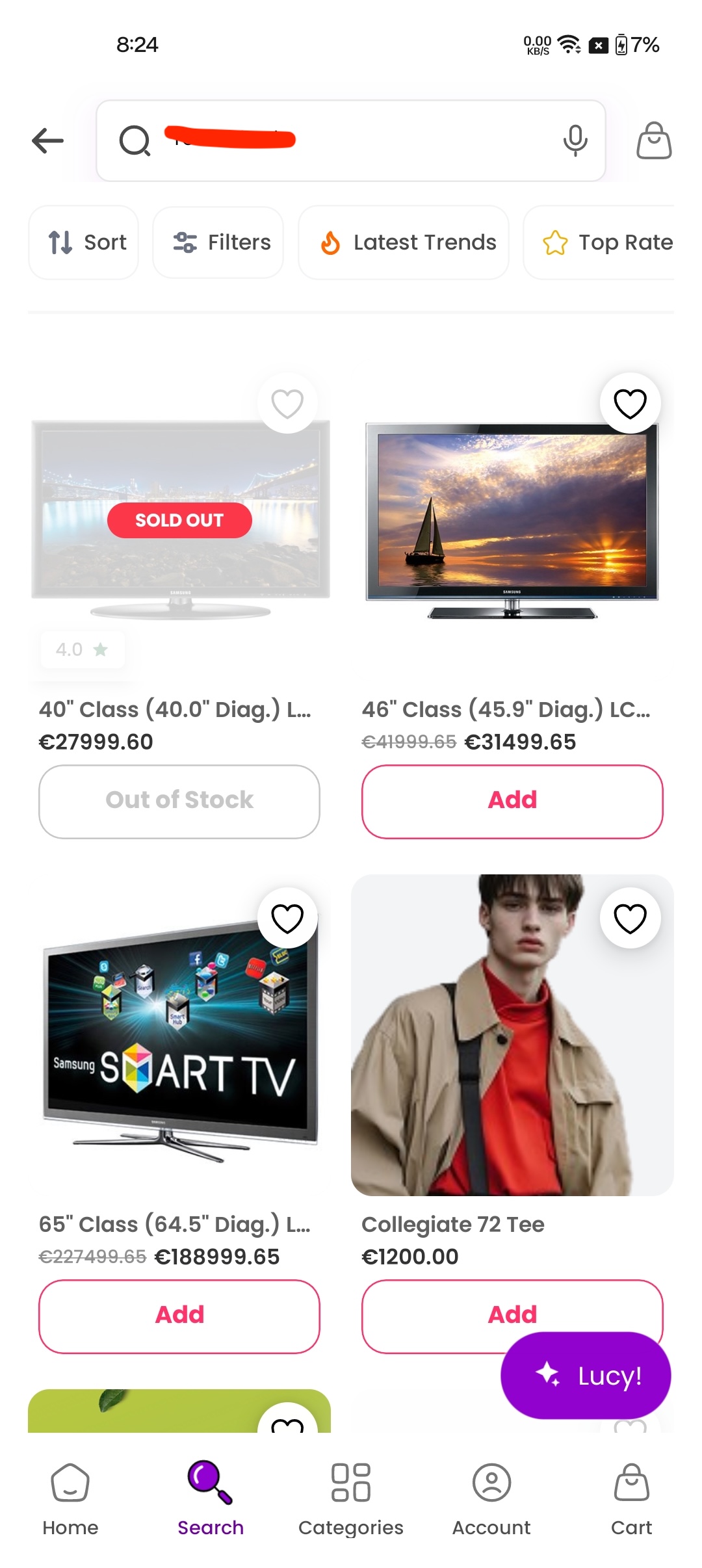 Search Results screenshot